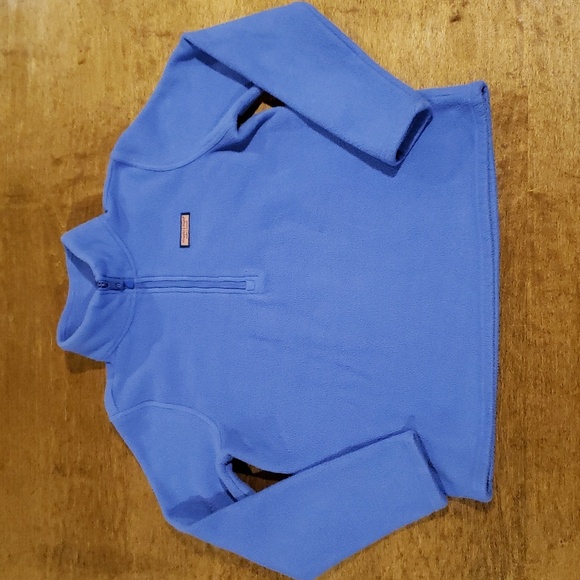 Vineyard Vines Light Blue/ Purple  Fleece Zip Pullover Medium - Picture 1 of 9